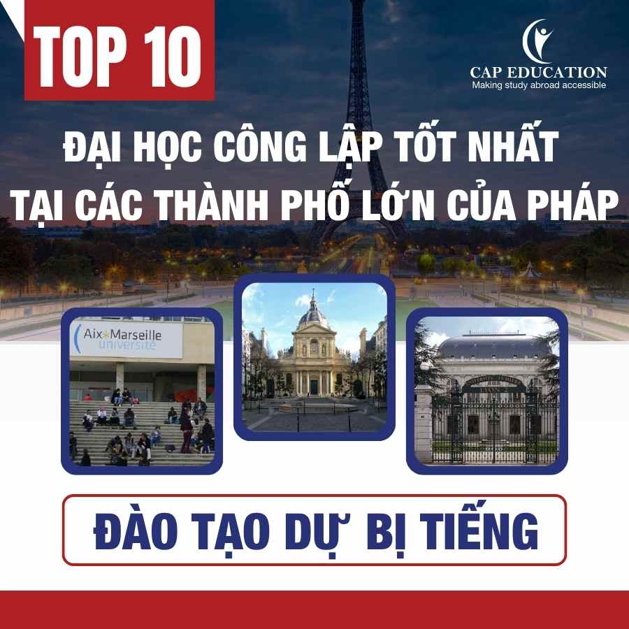 Hình ảnh minh họa Top 10 Đại Học Công Lập Tốt Nhất Tại Các Thành Phố Lớn Của Pháp Đào Tạo Dự Bị Tiếng