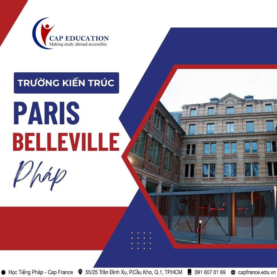 Hình ảnh minh họa Trường Kiến Trúc Paris-Belleville Pháp