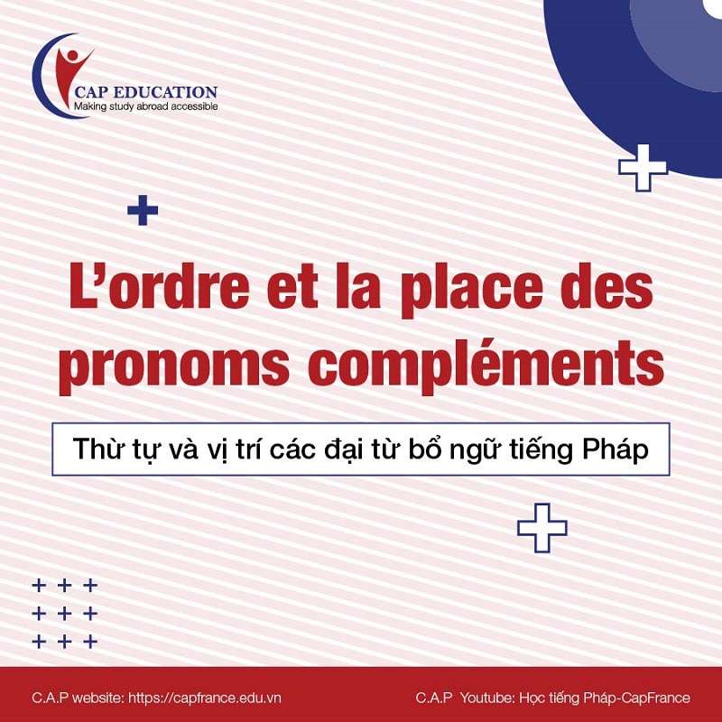 Vị Trí Và Thứ Tự Của Các Đại Từ Bổ Ngữ Trong Câu Tiếng Pháp
