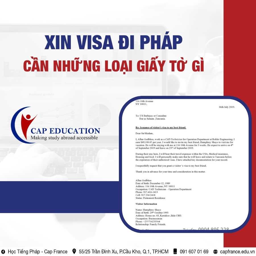 Hình ảnh minh họa Xin Visa Đi Pháp Cần Những Loại Giấy Tờ Gì