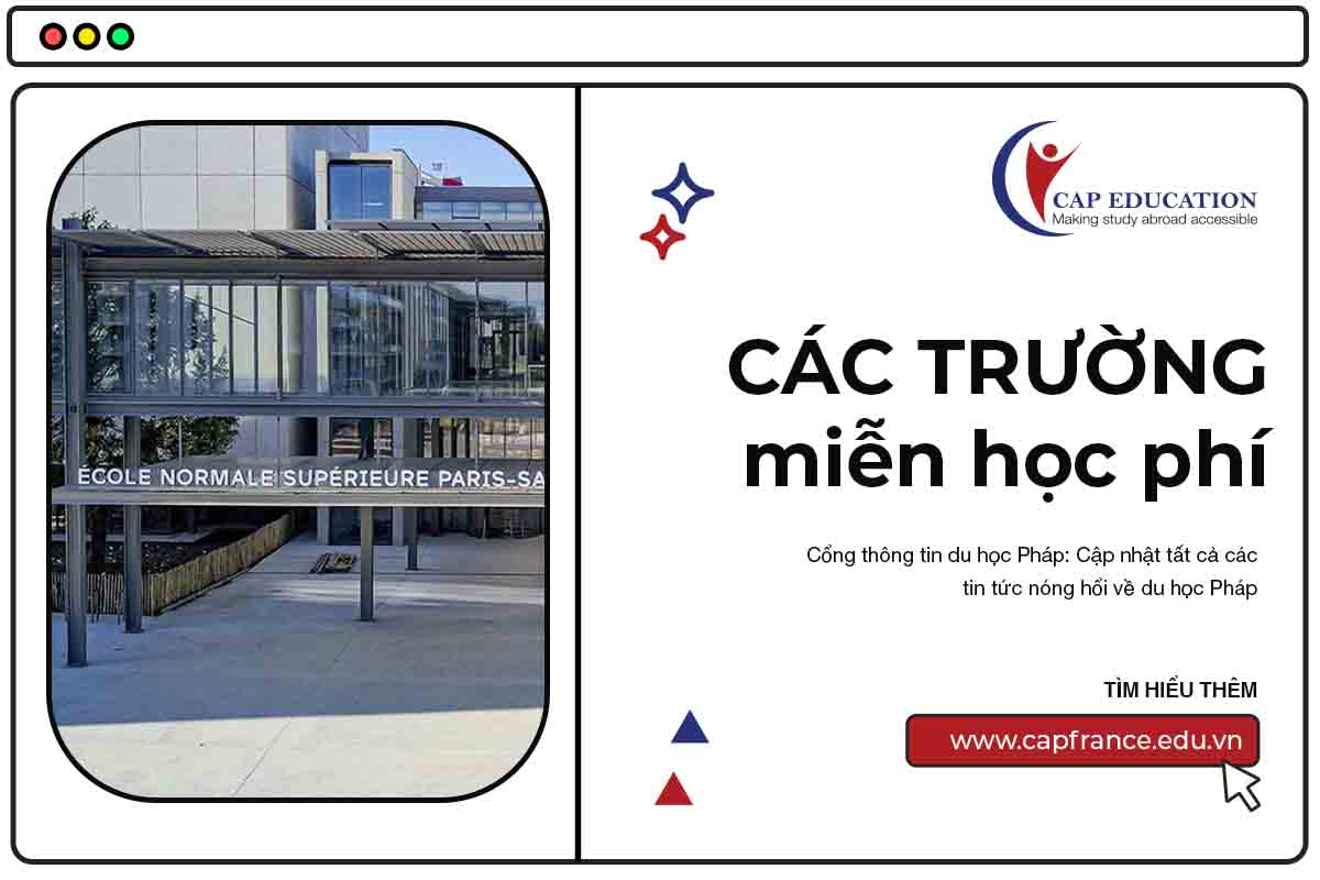 Hình ảnh minh họa Các Trường Miễn Học Phí Ở Pháp