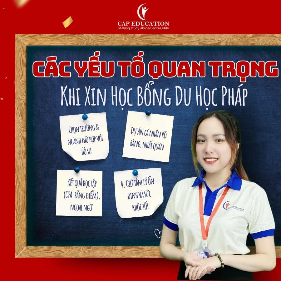 Hình ảnh minh họa Các Yếu Tố Quan Trọng Khi Xin Học Bổng Du Học Pháp