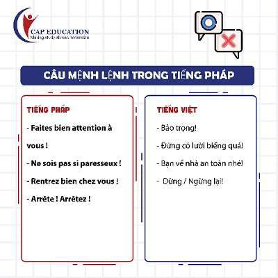 Câu Mệnh Lệnh Trong Tiếng Pháp