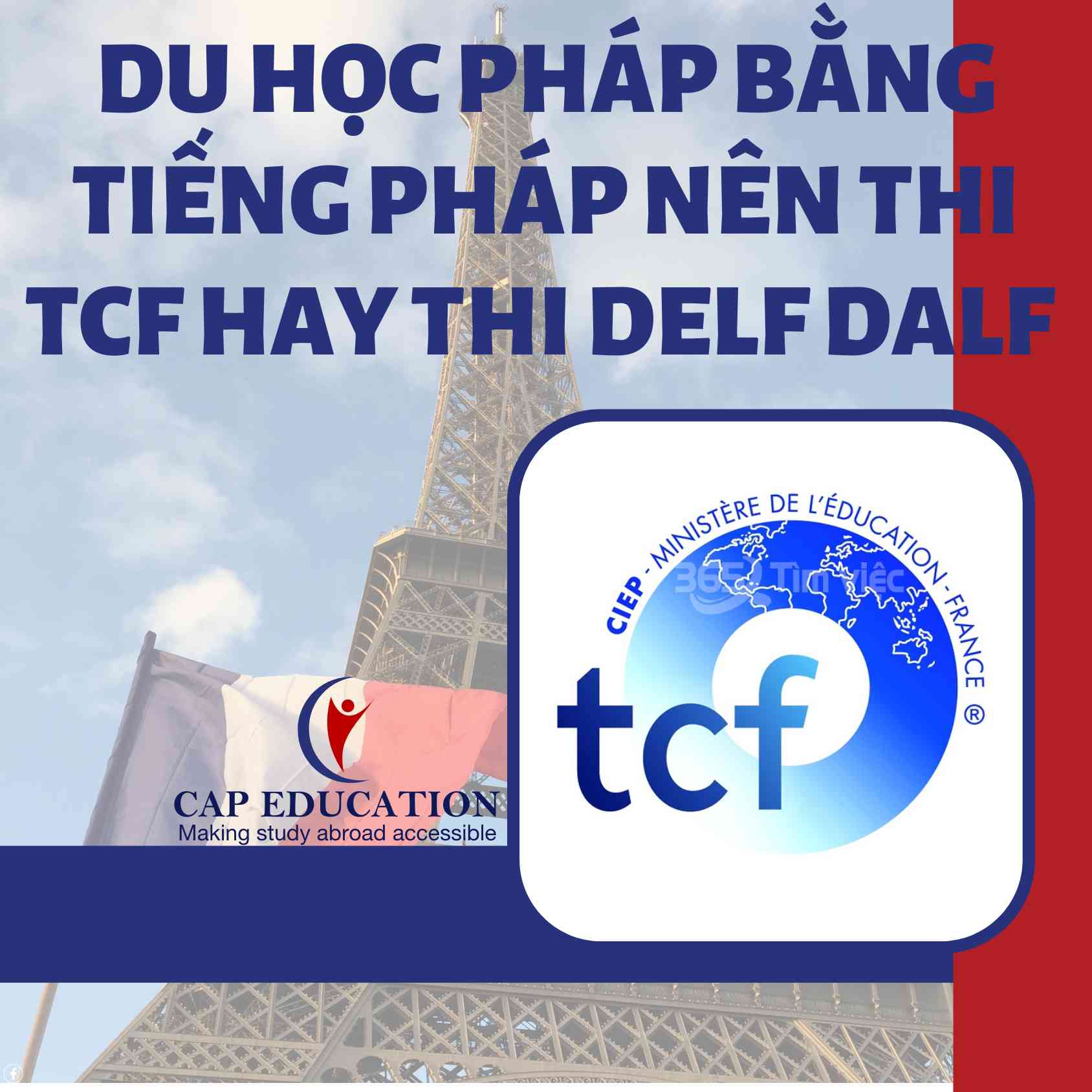 Du Học Pháp Bằng Tiếng Pháp Nên Thi TCF Hay Thi DELF DALF ?
