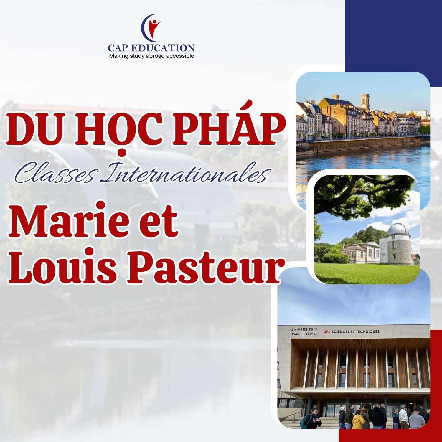 Hình ảnh minh họa Du Học Pháp Dự Bị Đại Học Classes Internationales Tại Đại Học Marie Et Louis Pasteur
