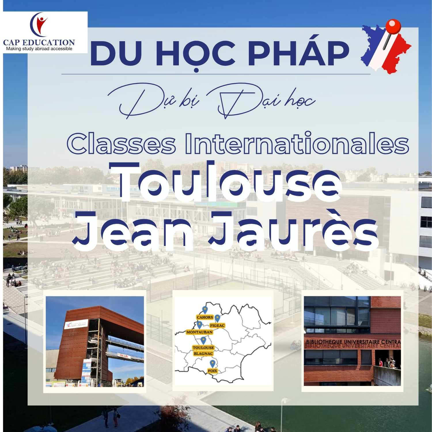 Hình ảnh minh họa Du Học Pháp Dự Bị Đại Học Classes Internationales Tại Đại Học Toulouse Jean Jaurès