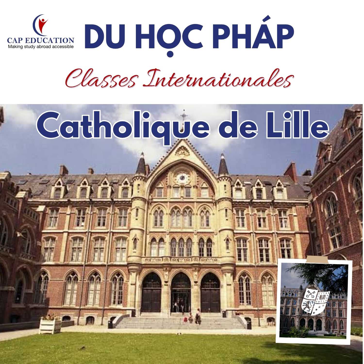 Hình ảnh minh họa Du Học Pháp Dự Bị Đại Học Classes Internationales Tại Đại Học Catholique De Lille