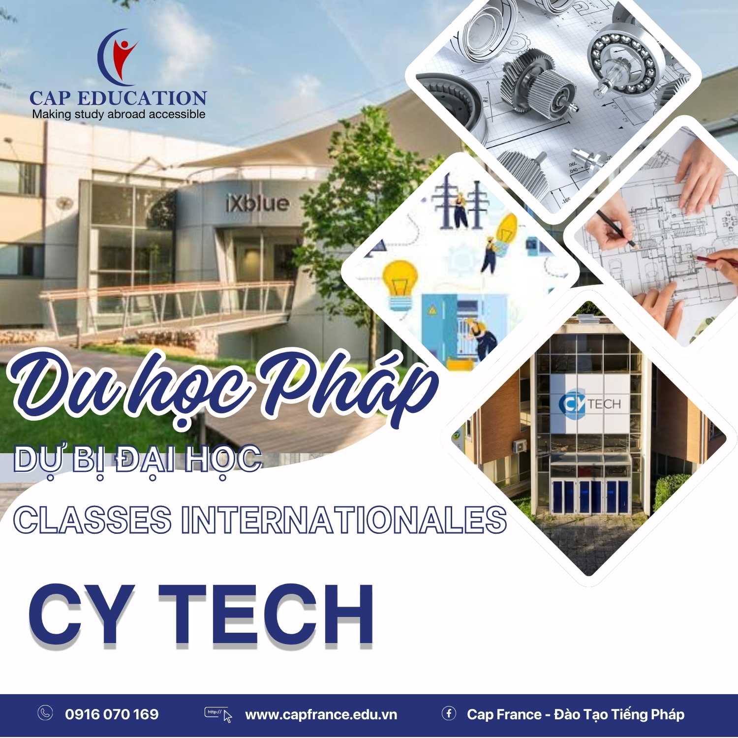 Hình ảnh minh họa Du Học Pháp Dự Bị Đại Học Classes Internationales Tại CY Tech