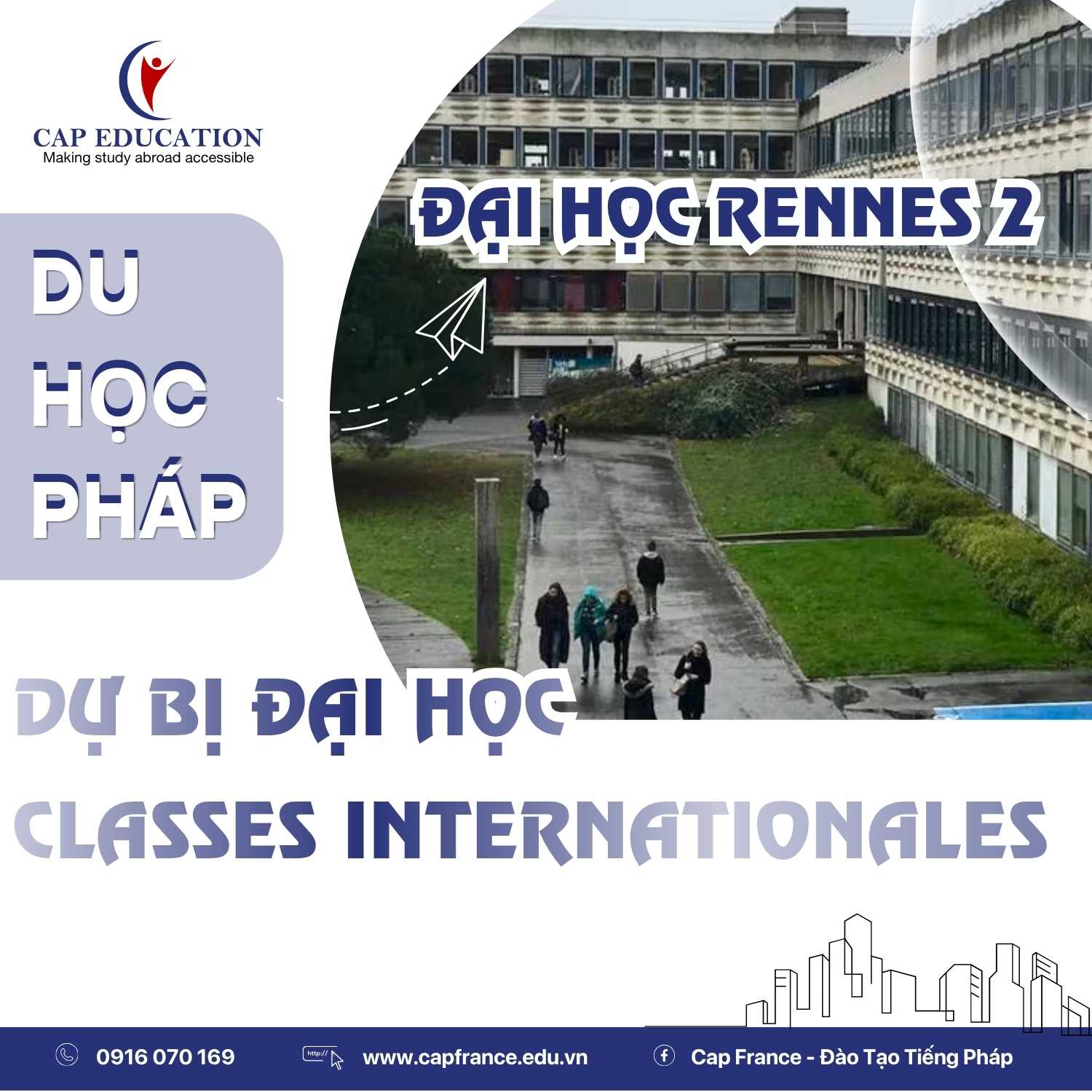 Hình ảnh minh họa Du Học Pháp Dự Bị Đại Học Classes Internationales Tại Đại Học Rennes 2