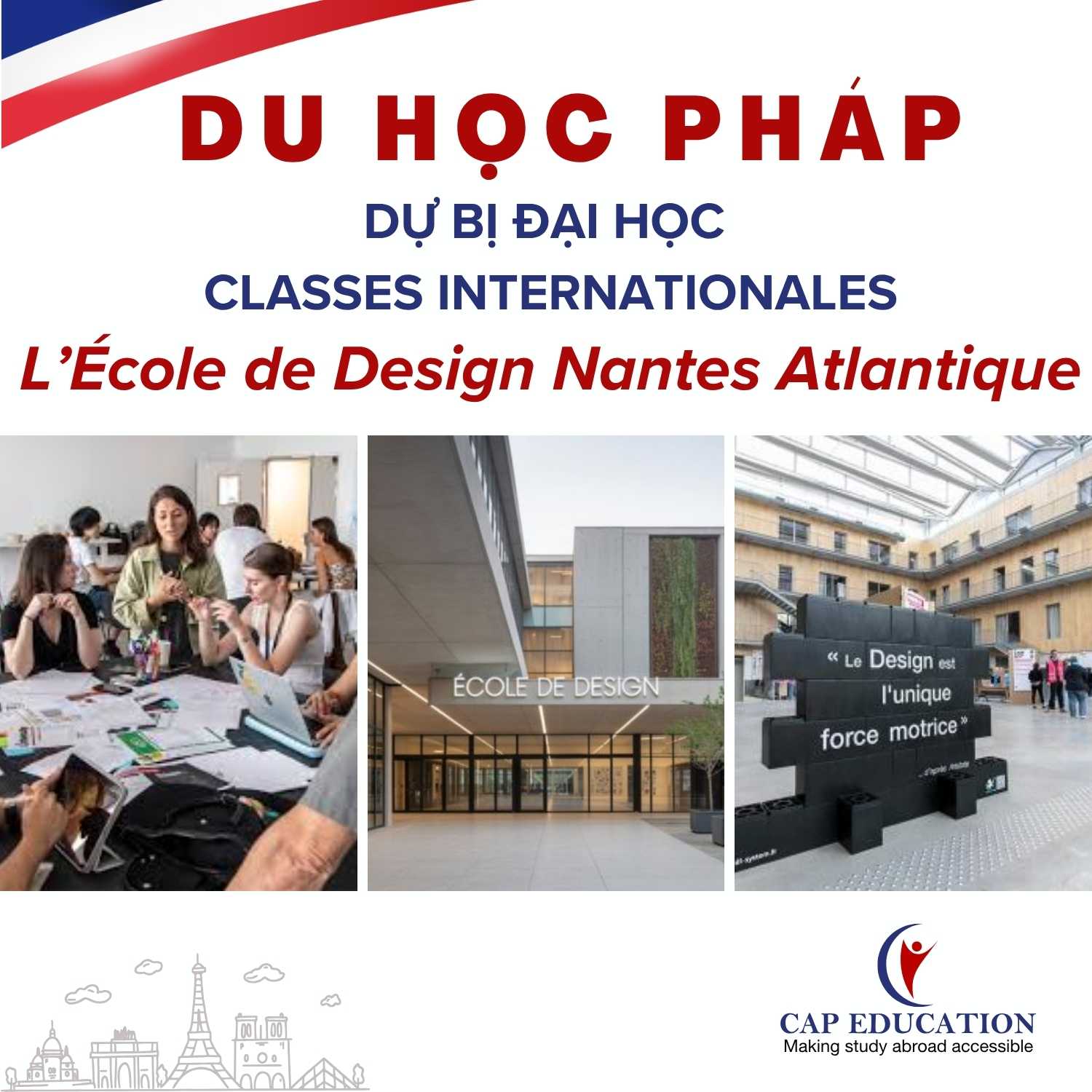 Hình ảnh minh họa Du Học Pháp Dự Bị Đại Học Classes Internationales Tại L’École De Design Nantes Atlantique