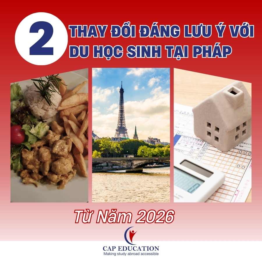 Hình ảnh minh họa Hai Thay Đổi Đáng Lưu Ý Với Du Học Sinh Tại Pháp Từ Năm 2026