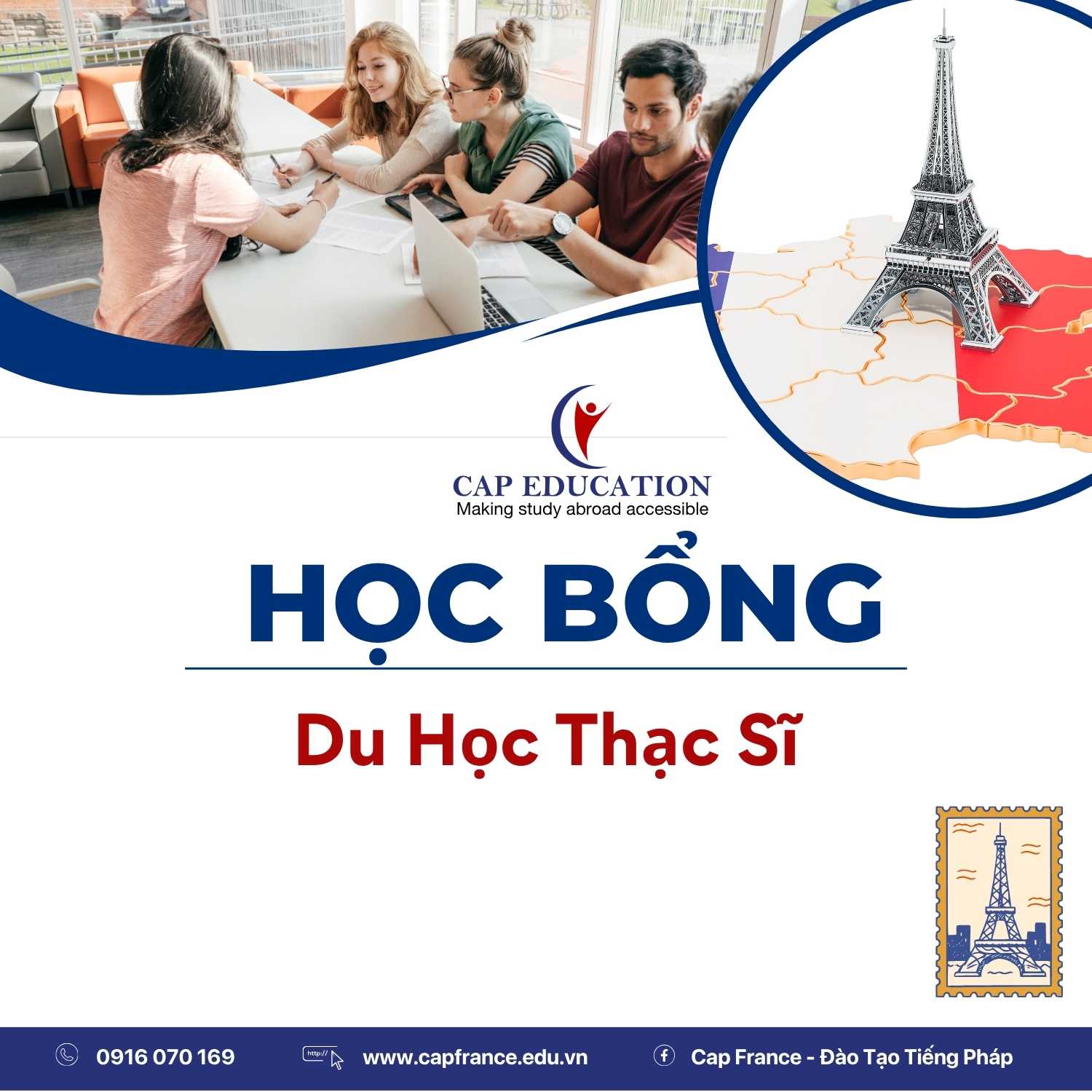 Hình ảnh minh họa Học Bổng Du Học Pháp Bậc Thạc Sĩ
