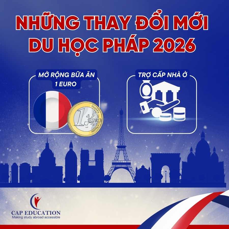 Hình ảnh minh họa Những Thay Đổi Mới Du Học Pháp 2026 Mở Rộng Bữa Ăn 1 Euro Và Trợ Cấp Nhà Ở