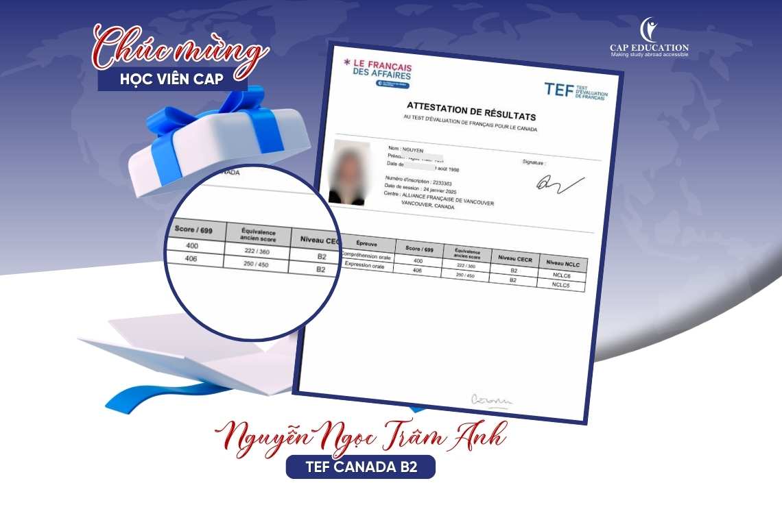 Hình ảnh Chứng chỉ TEF Canada